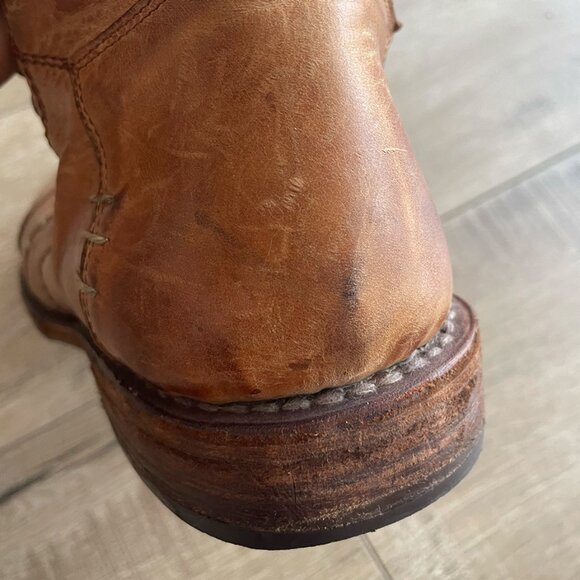 Rare Bed Stu Leather Brown CottageCore Lace Up Boots Womens Size 6.5 - 7 - Picture 13 of 15